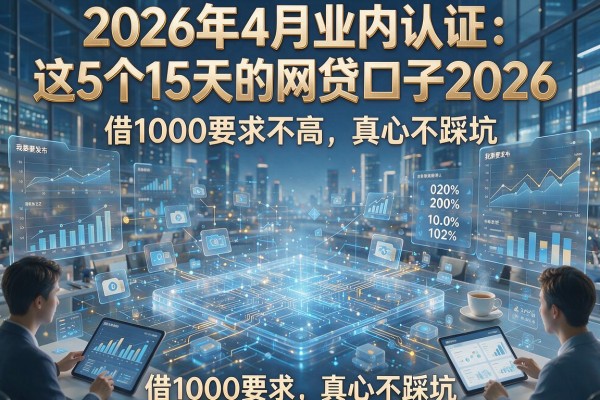 2026年4月业内认证:这5个15天的网贷口子2026,借1000要求不高真心不踩坑