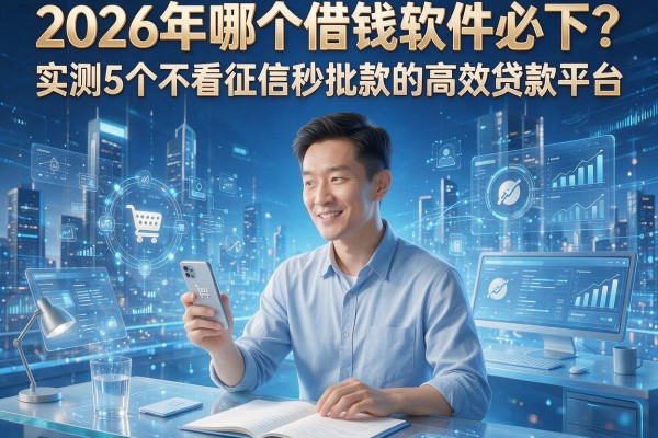 2026年哪个借钱软件必下?实测5个不看征信秒批款的高效贷款平台!