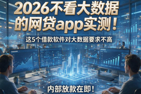 2026不看大数据的网贷app实测！这5个借款软件对大数据要求不高，内部放款在即