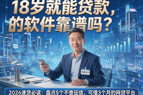 18岁就能贷款的软件靠谱吗?2026速贷必读:盘点5个不查征信、可借3个月的网贷平台