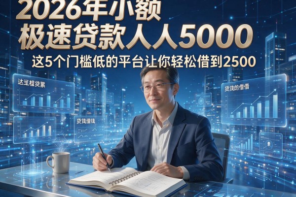 2026年小额极速贷款人人5000，这5个门槛低的平台让你轻松借到2500