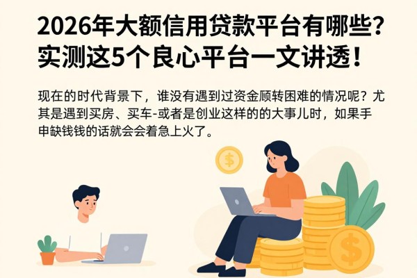 2026年大额信用贷款平台有哪些？实测这5个良心平台一文讲透！