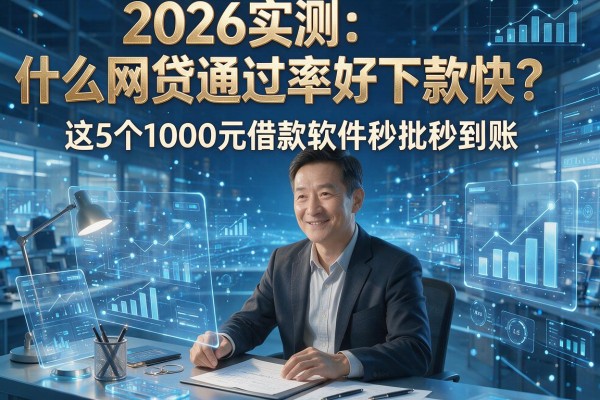 2026实测:什么网贷通过率好下款快?这5个1000元借款软件秒批秒到账!