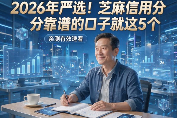 2026年严选!芝麻信用分靠谱的口子就这5个,亲测有效速看