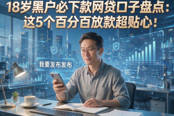 18岁黑户必下款网贷口子盘点：这5个百分百放款超贴心！