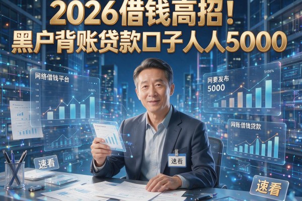 2026借钱高招!黑户背账贷款口子人人5000,速看!