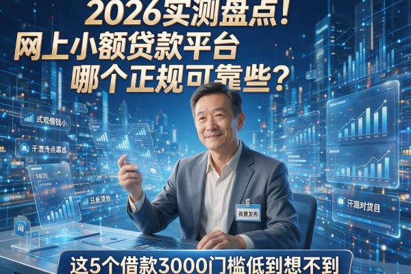 2026实测盘点！网上小额贷款平台哪个正规可靠些？这5个借款3000门槛低到想不到