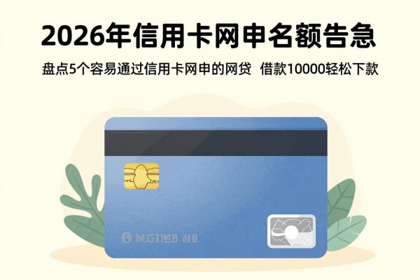 2026年信用卡网申名额告急！盘点5个容易通过信用卡网申的网贷，借款10000轻松下款