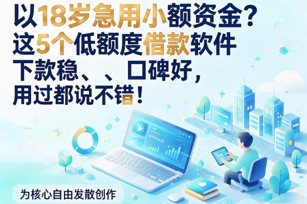 18岁急用小额资金?这5个低额度借款软件下款稳、口碑好,用过都说不错!