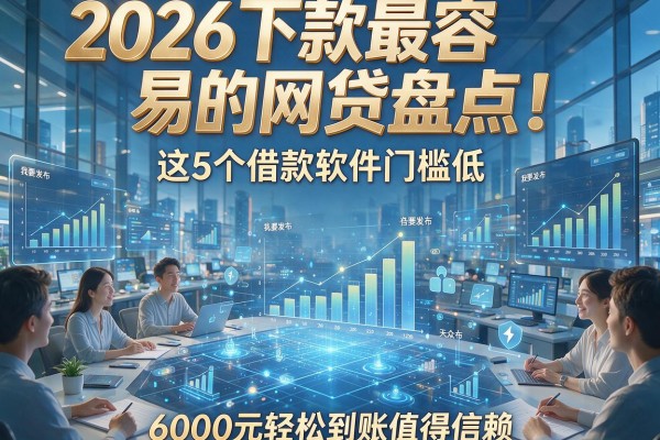 2026下款最容易的网贷盘点!这5个借款软件门槛低,6000元轻松到账值得信赖