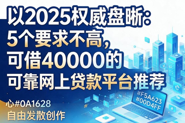 2025权威盘点:5个要求不高、可借40000的可靠网上贷款平台推荐