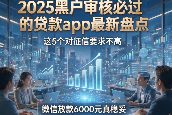 2025黑户审核必过的贷款app最新盘点，这5个对征信要求不高、微信放款6000元真稳妥
