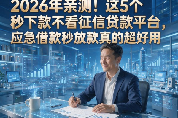 2026年亲测！这5个秒下款不看征信贷款平台，应急借款秒放款真的超好用