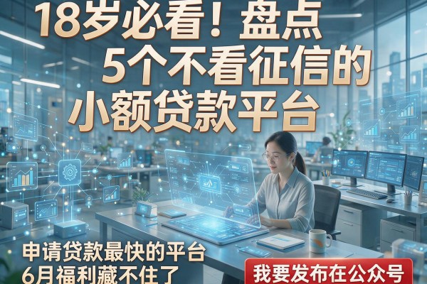 18岁必看!盘点5个不看征信的小额贷款平台,申请贷款最快的平台6月福利藏不住了