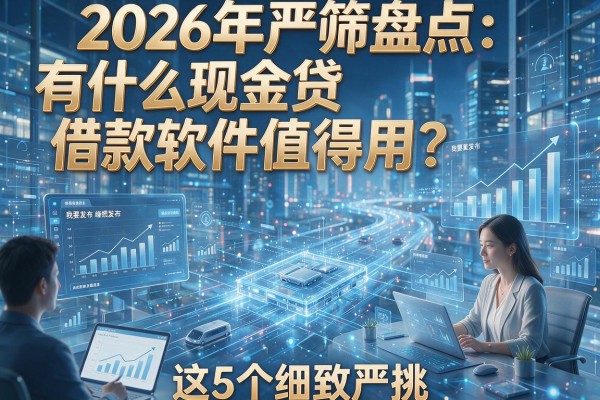 2026年严筛盘点:有什么现金贷借款软件值得用?这5个细致严挑!