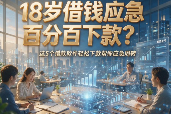 18岁借钱应急百分百下款？这5个借款软件轻松下款帮你应急周转