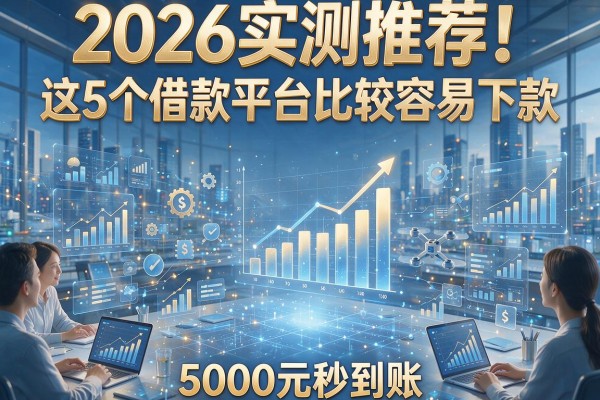 2026实测推荐!这5个借款平台比较容易下款,5000元秒到账