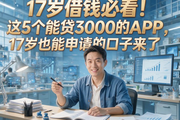 17岁借钱必看!这5个能贷3000的APP,17岁也能申请的口子来了
