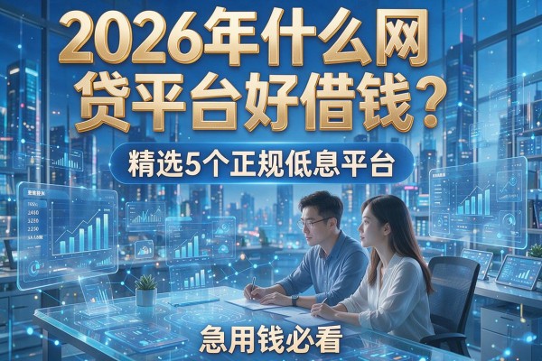 2026年什么网贷平台好借钱？精选5个正规低息平台，急用钱必看！