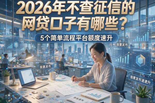 2026年不查征信的网贷口子有哪些?5个简单流程平台额度速升!