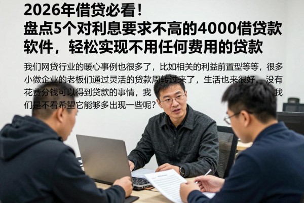 2026年借贷必看!盘点5个对利息要求不高的4000借款软件,轻松实现不用任何费用的贷款