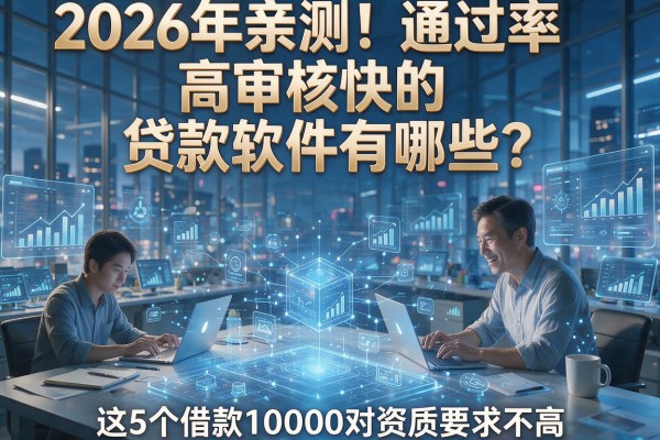 2026年亲测!通过率高审核快的贷款软件有哪些?这5个借款10000对资质要求不高