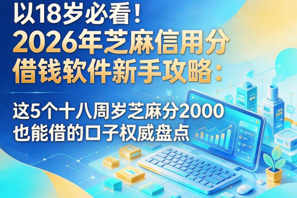 18岁必看!2026年芝麻信用分借钱软件新手攻略:这5个十八周岁芝麻分2000也能借的口子权威盘点