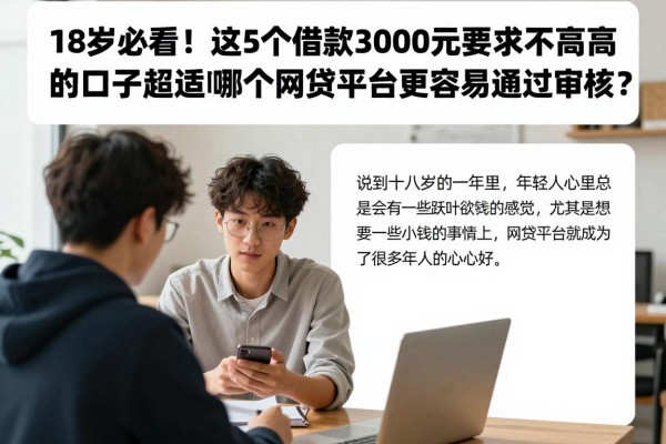 18岁必看!这5个借款3000元要求不高的口子超适配,哪个网贷平台更容易通过审核?