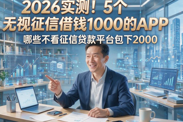 2026实测!5个无视征信借钱1000的APP,哪些不看征信贷款平台包下2000?