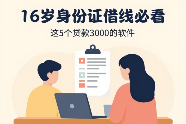 16岁身份证借钱必看!这5个贷款3000的软件今日全面解答