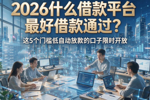 2026什么借款平台最好借款通过?这5个门槛低自动放款的口子限时开放
