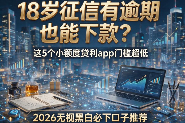 18岁征信有逾期也能下款?这5个小额度贷款app门槛超低,2026无视黑白必下口子推荐!