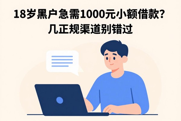18岁黑户急需1000元小额借款？这几个正规渠道别错过