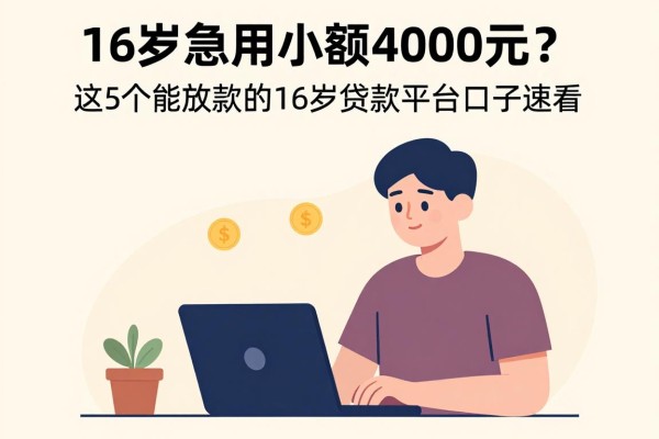 16岁急用小额4000元?这5个能放款的16岁贷款平台口子速看