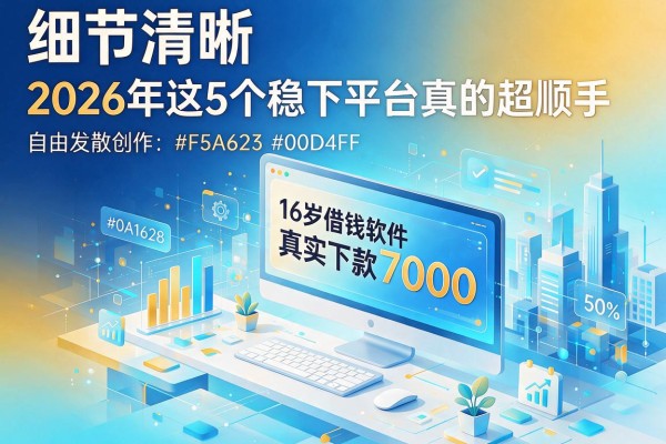 16岁借钱软件真实下款7000,2026年这5个稳下平台真的超顺手