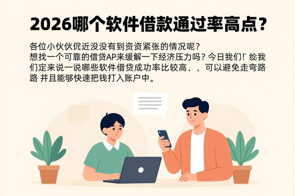 2026哪个软件借款通过率高点?这几家资质要求不高,40000元秒到账特顺畅