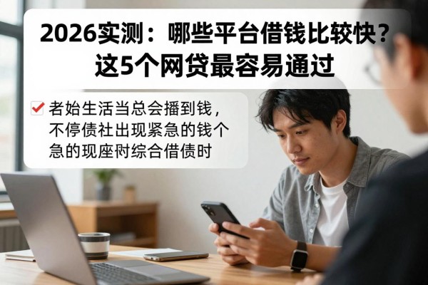 2026实测:哪些平台借钱比较快?这5个网贷最容易通过