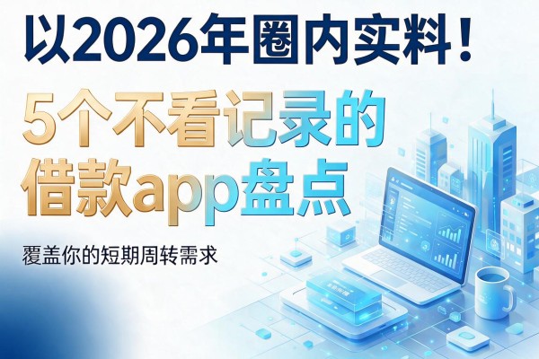 2026年圈内实料!5个不看记录的借款app盘点,覆盖你的短期周转需求