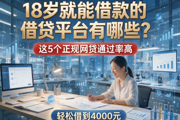18岁就能借款的借贷平台有哪些?这5个正规网贷通过率高,轻松借到4000元!