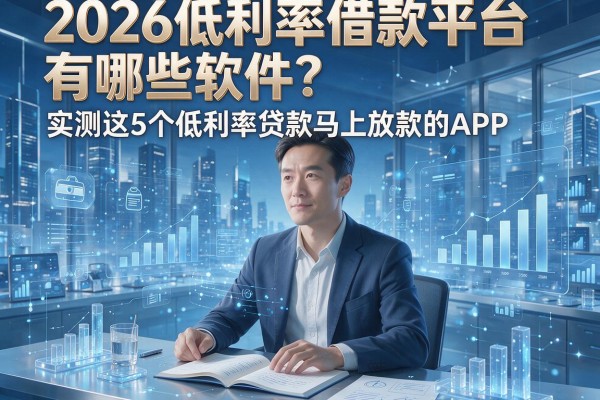 2026低利率借款平台有哪些软件?实测这5个低利率贷款马上放款的APP!