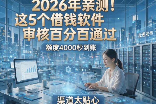 2026年亲测！这5个借钱软件审核百分百通过，额度4000秒到账，渠道太贴心