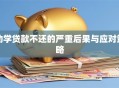 助学贷款不还的严重后果与应对策略