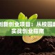 学生创新创业项目：从校园起步的实战创业指南