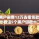 现在黑户需要12万去哪贷款！2025年必看这5个黑户借款十二万找网贷软件