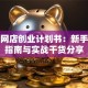 淘宝网店创业计划书：新手避坑指南与实战干货分享