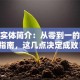 创业实体简介：从零到一的避坑指南，这几点决定成败！