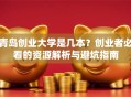 青岛创业大学是几本？创业者必看的资源解析与避坑指南
