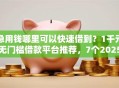 急用钱哪里可以快速借到？1千元无门槛借款平台推荐，7个2025黑户借款必下大额口子盘点