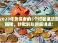 2023年负债者的5个行驶证贷款揭秘，秒批到账彻底讲透！