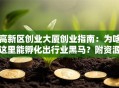 高新区创业大厦创业指南：为啥这里能孵化出行业黑马？附资源+干货